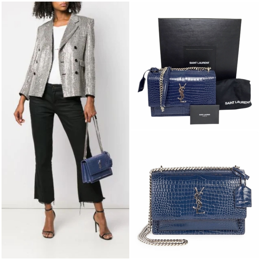 Saint Laurent Blue Sunset Bag